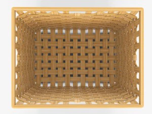 wicker basket ikea knarra 3D Model