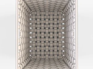 wicker basket ikea knarra 3D Model