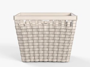 wicker basket ikea knarra 3D Model