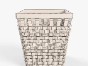 wicker basket ikea knarra 3D Model