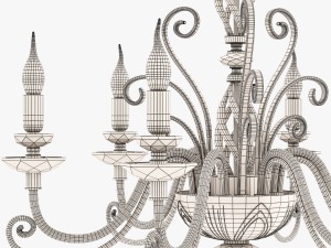 chandelier euroluce lampadari alicante l6l 3D Model