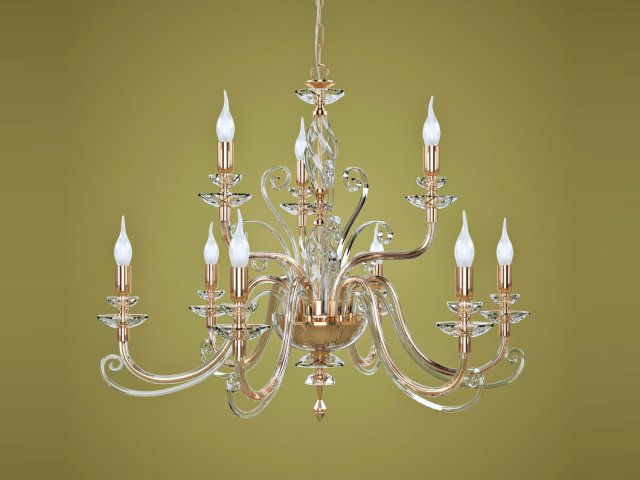 chandelier euroluce lampadari alicante l9l Modelo 3D .c4d .max .obj .3ds .fbx .stl .blend 