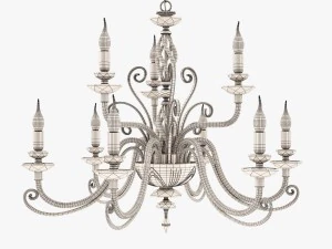 chandelier euroluce lampadari alicante l9l 3D Model