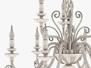 chandelier euroluce lampadari alicante l9l 3D Model