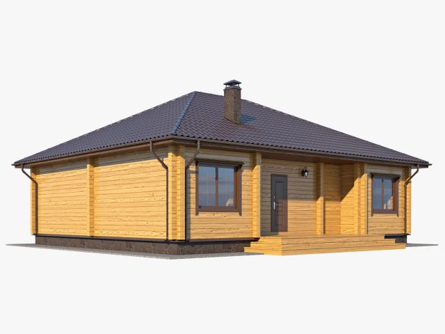 log house 02 3D Model .c4d .max .obj .3ds .fbx .stl .blend