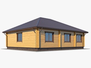 log house 02 3D Model