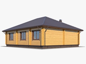 log house 02 3D Model