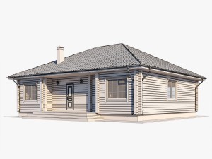 log house 02 3D Model