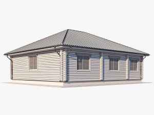 log house 02 3D Model