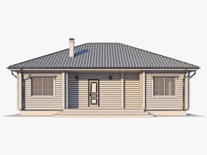 log house 02 3D Model