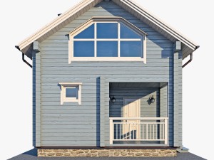 log house 03 3D 모델