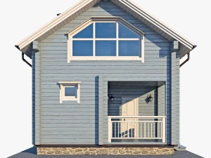 log house 03 3D Model