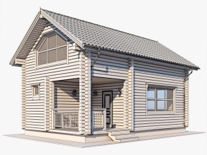 log house 03 3D 모델
