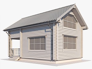 log house 03 3D 모델