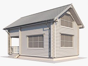 log house 03 3D Model