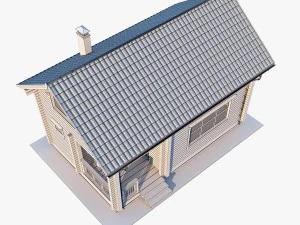 log house 03 3D Model