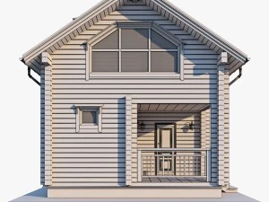 log house 03 3D Model