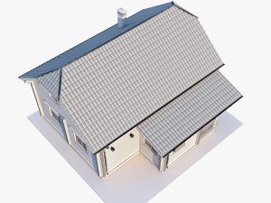 log house 04 3D Model