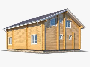 log house 05 3D Model