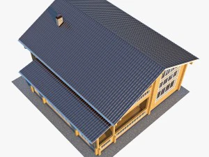 log house 05 3D Model