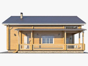 log house 05 3D Model