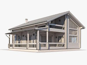 log house 05 3D Model