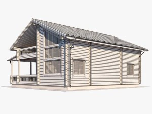 log house 05 3D Model