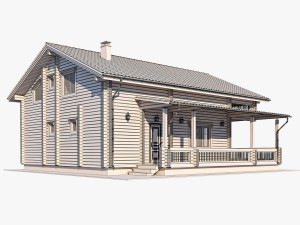 log house 05 3D 模型