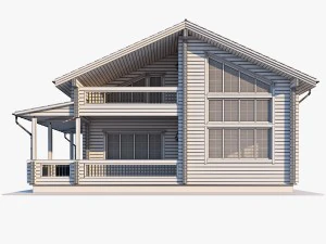 log house 05 3D Model