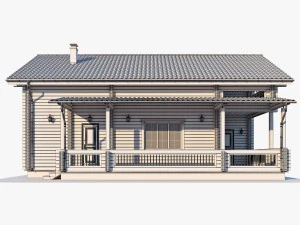 log house 05 3D Model