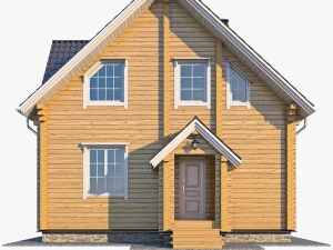 log house 06 3D Model