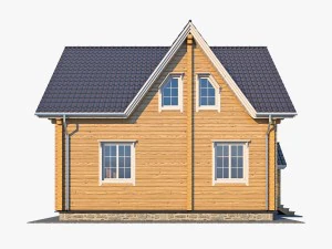 log house 06 3D Model