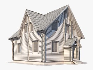 log house 06 3D Model