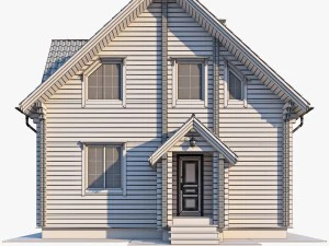 log house 06 3D Model
