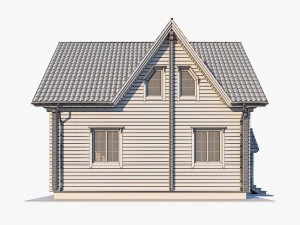 log house 06 3D Model