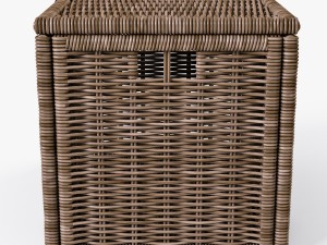 wicker rattan chest ikea byholma 3D Model
