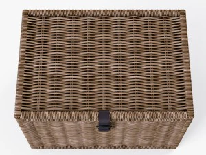 wicker rattan chest ikea byholma 3D Model