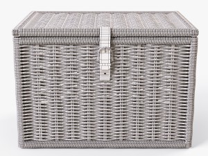 wicker rattan chest ikea byholma 3D Model