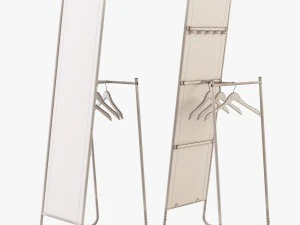 floor mirror ikea knapper 3D Model