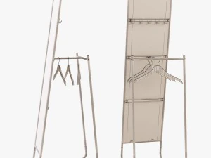 floor mirror ikea knapper 3D Model