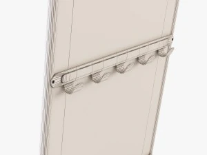 floor mirror ikea knapper 3D Model