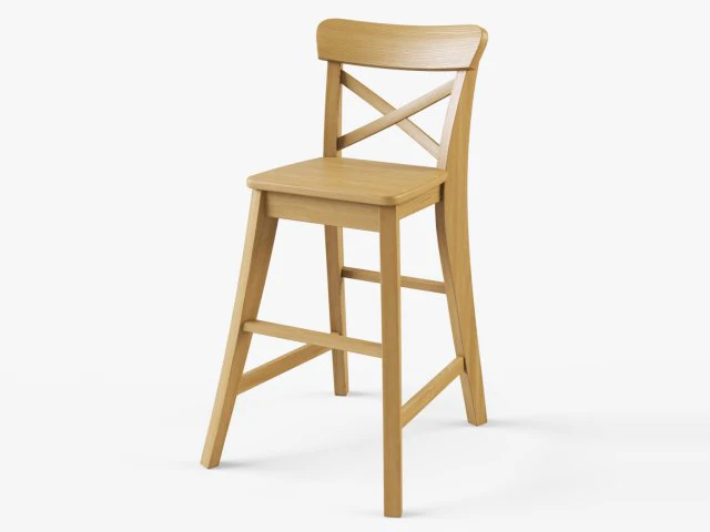 junior chair ikea ingolf 3D Model .c4d .max .obj .3ds .fbx .stl .blend