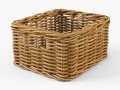 wicker basket ikea byholma 1 natural 3D Model