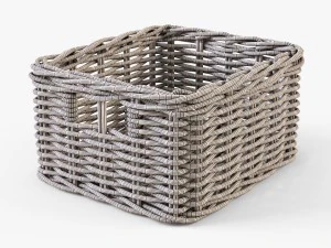 wicker basket ikea byholma 1 natural 3D Model