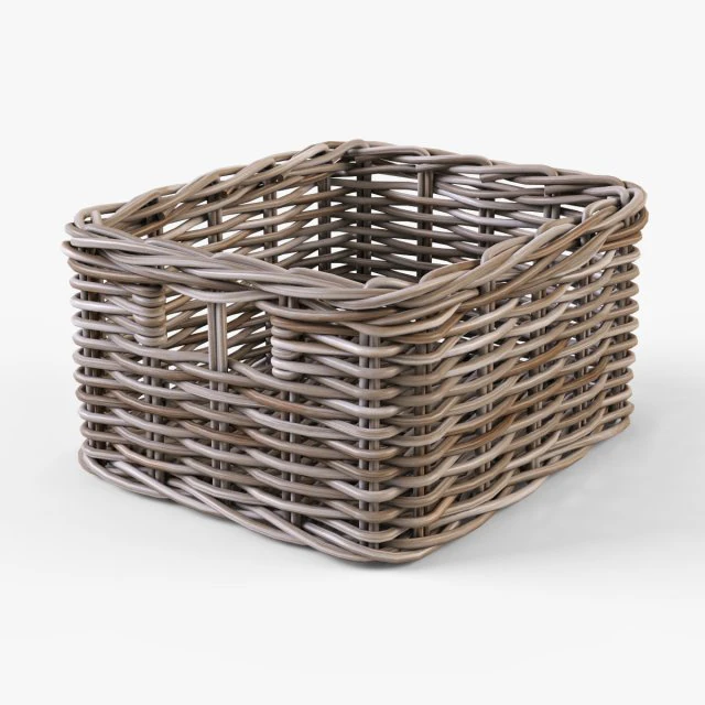 cesta de vime ikea byholma 1 cinza Modelo 3D .c4d .max .obj .3ds .fbx .stl .blend