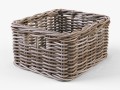 wicker basket ikea byholma 1 gray 3D Model