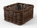 wicker basket ikea byholma 1 brown 3D Model