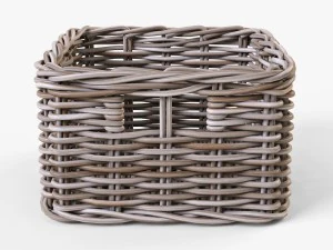 wicker basket ikea byholma 1 set 4 color 3D Model