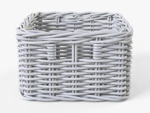 wicker basket ikea byholma 1 set 4 color 3D Model