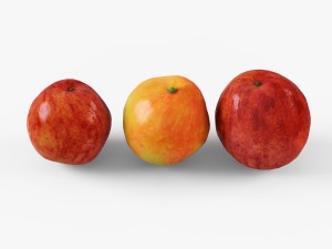 wicker apple basket ikea byholma 1 natural 3D Model
